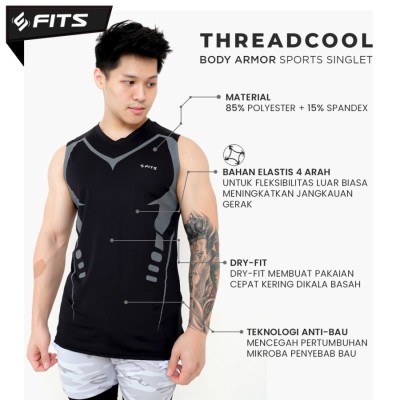 FITS Threadcool Body Armor Sports Singlet